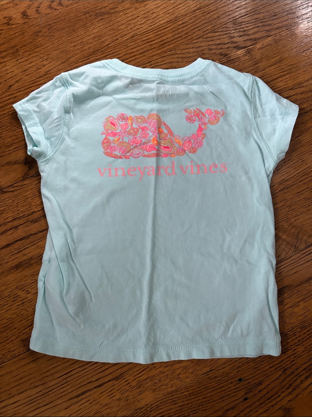 Vineyard Vines Aqua Shell Pocket Tee 3T